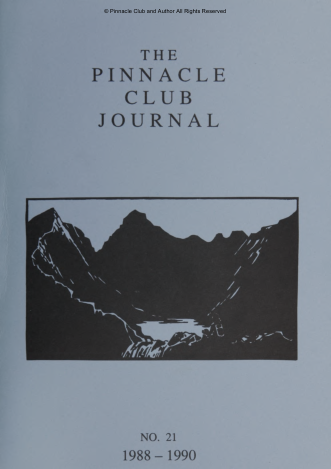 The Pinnacle Club Journal No.-21 1988-1990 cover
